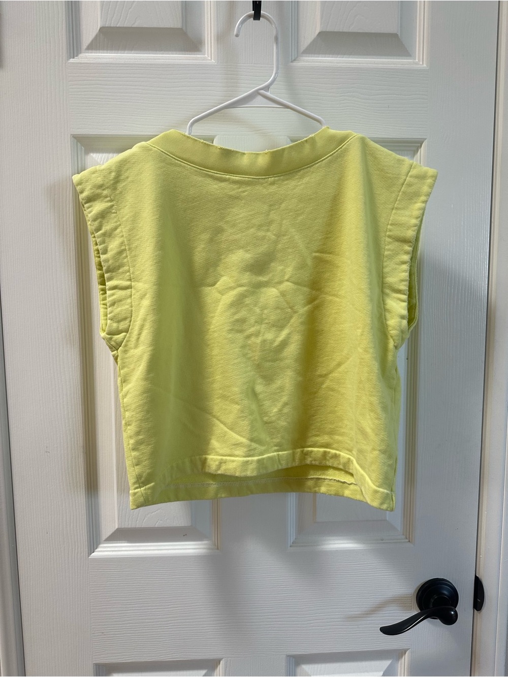 Rachel Comey Cropped Sleeveless Tank in Yellow